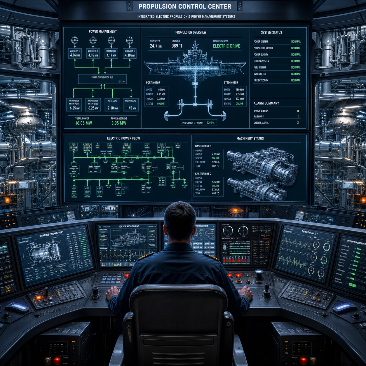 Next-Generation Propulsion Control Systems for Warships