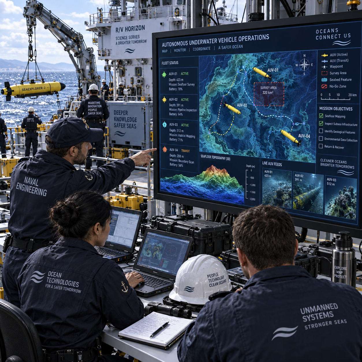Unmanned Underwater Vehicle (UUV) Control and Coordination: Engineering Principles for Naval Operations
